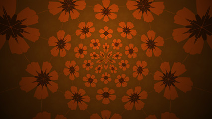Background with a colorful, diverse cyclic pattern.