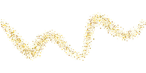 Golden glitter confetti