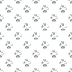 Drum kit pattern vector seamless repeat for any web design
