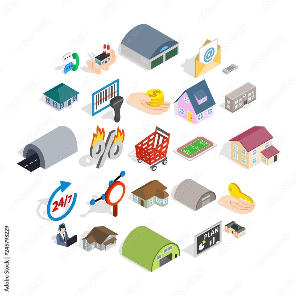 Poster fleapit icons set. isometric set of 25 fleapit vector icons for web isolated on white background