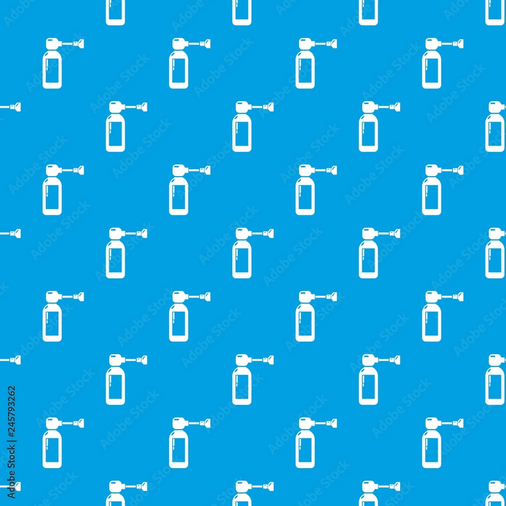 Poster inhaler pattern vector seamless blue repeat for any use