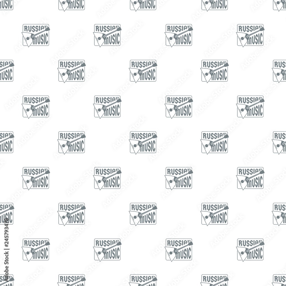 Poster balalaika pattern vector seamless repeat for any web design