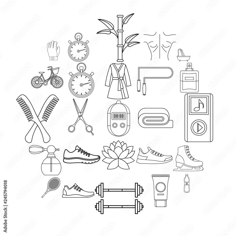 Poster soundness icons set. outline set of 25 soundness vector icons for web isolated on white background