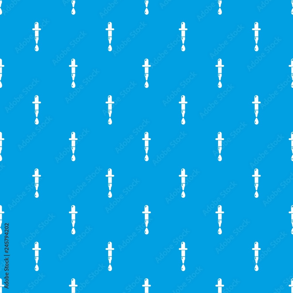 Poster dropper pattern vector seamless blue repeat for any use