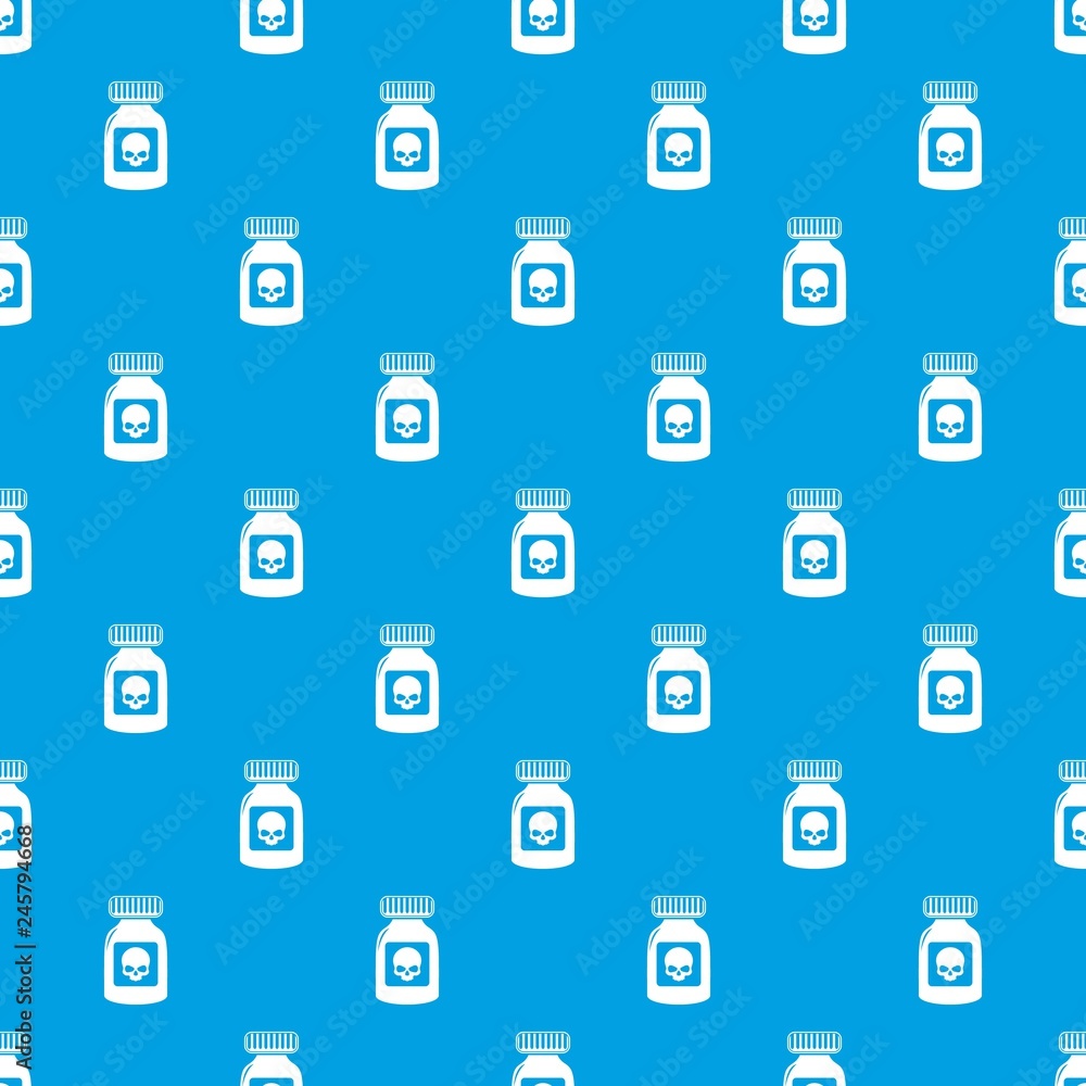 Poster deadly liquid pattern vector seamless blue repeat for any use