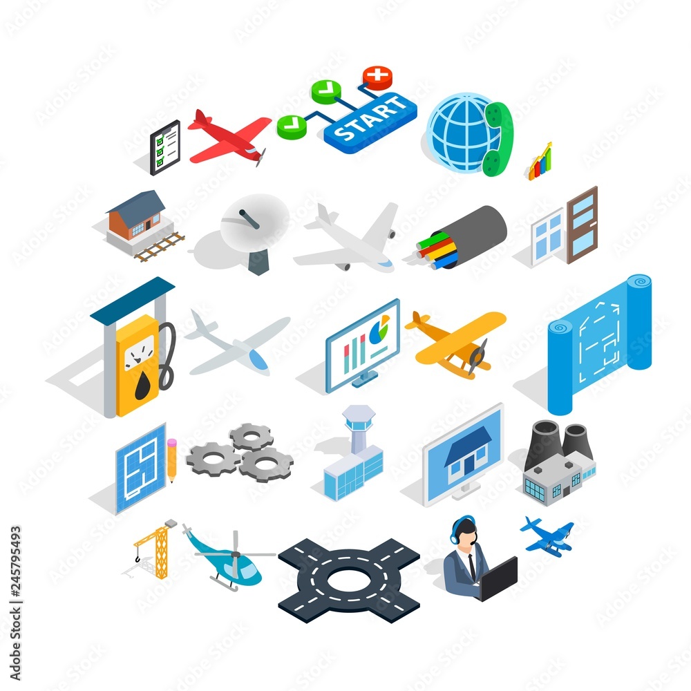 Poster mechanical engineering icons set. isometric set of 25 mechanical engineering vector icons for web is