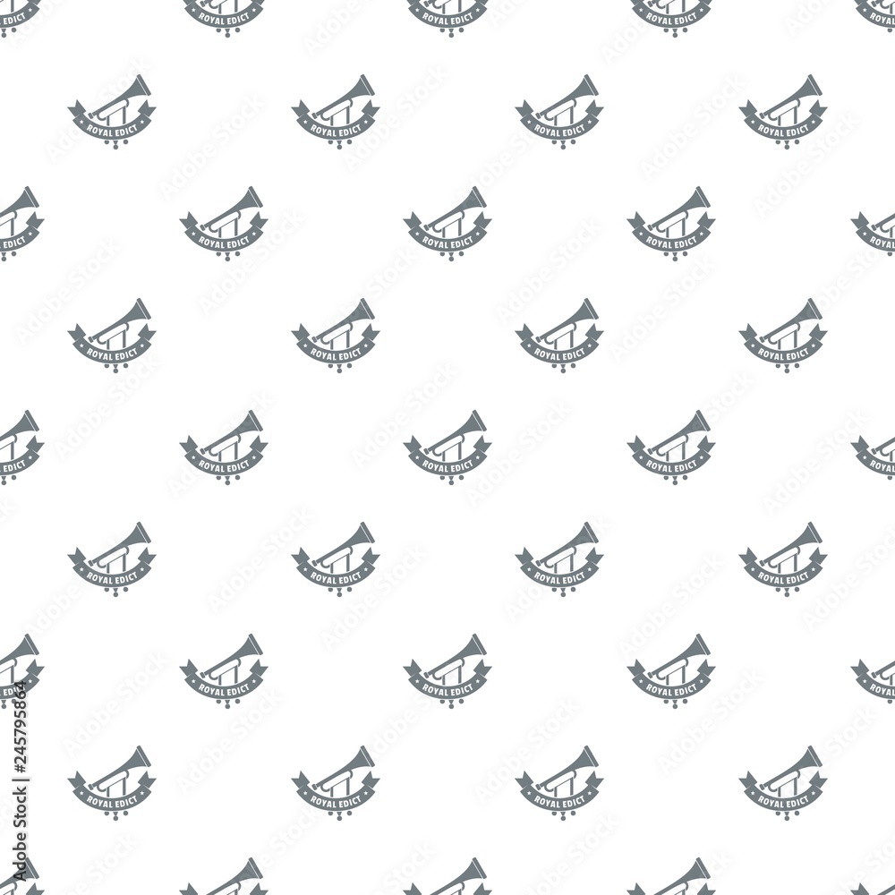 Poster trumpet pattern vector seamless repeat for any web design