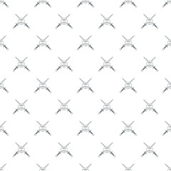 Sword pattern vector seamless repeat for any web design
