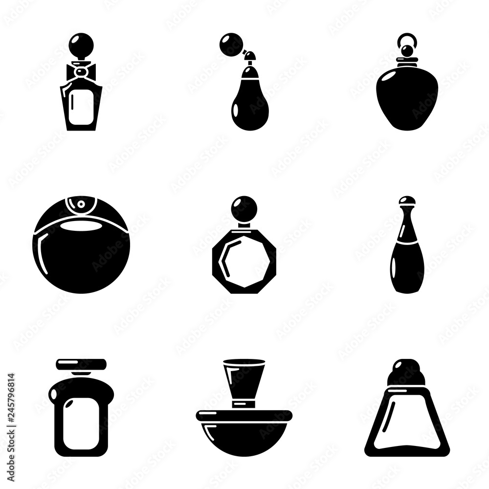 Poster flair icons set. simple set of 9 flair vector icons for web isolated on white background