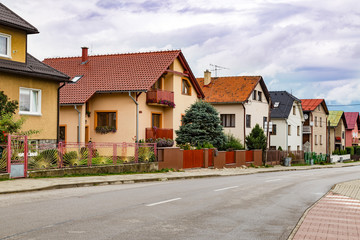 Fototapeta na wymiar Liptovsky Jan spa village. Slovakia.