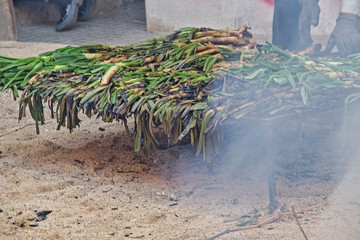 Calçots listos para comer