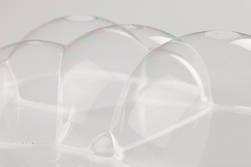 Soap Bubble Isolated on White Background
