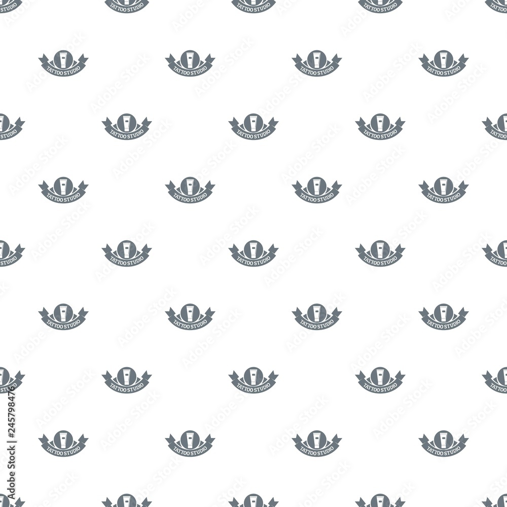 Poster tattoo studio pattern vector seamless repeat for any web design