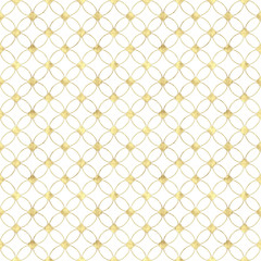 Seamless white background with abstract vintage gold glitter pattern