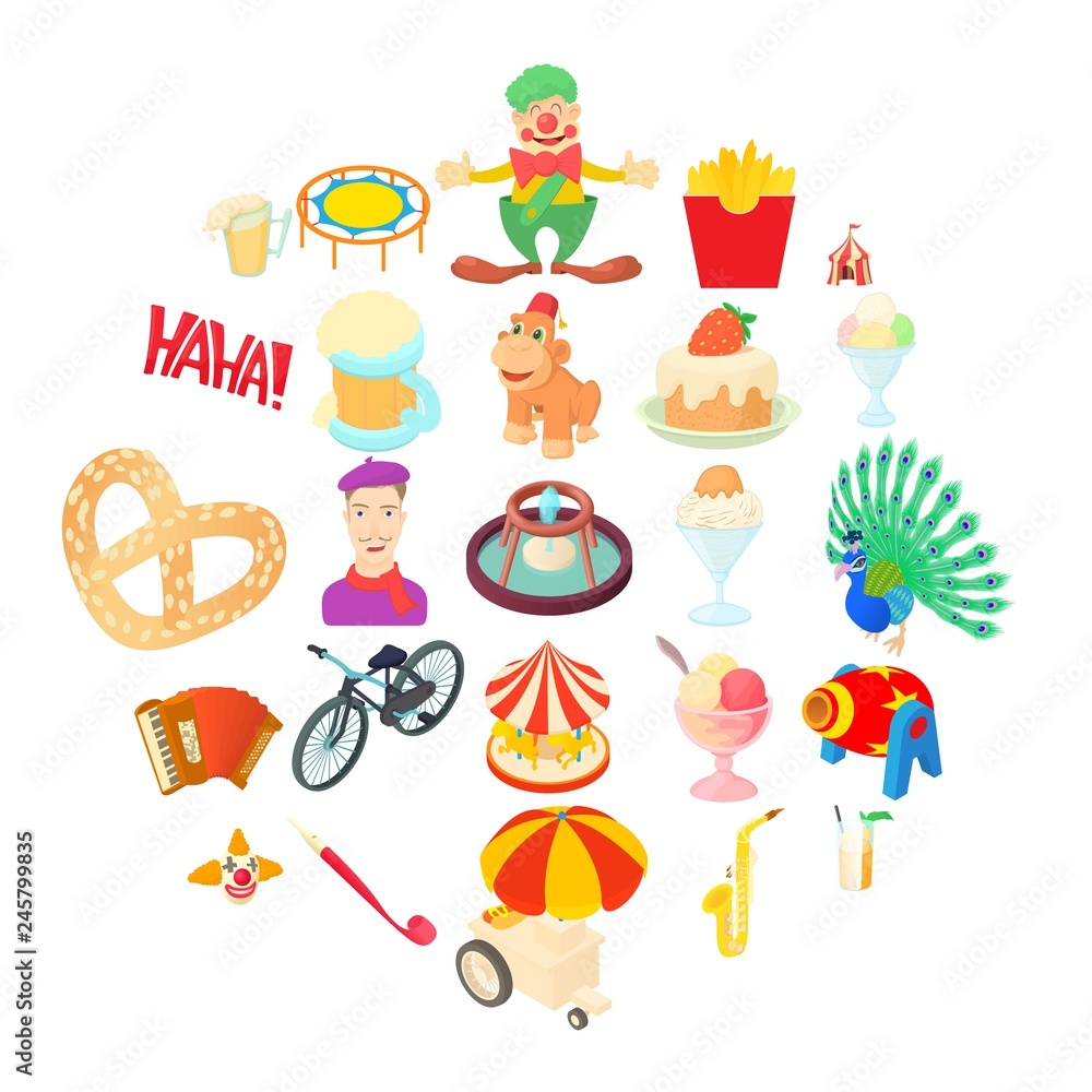 Poster rejoicing icons set. cartoon set of 25 rejoicing vector icons for web isolated on white background