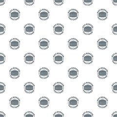 Meat burger pattern vector seamless repeat for any web design