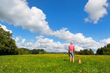 Man with dog