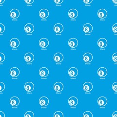 Billiards pattern vector seamless blue repeat for any use