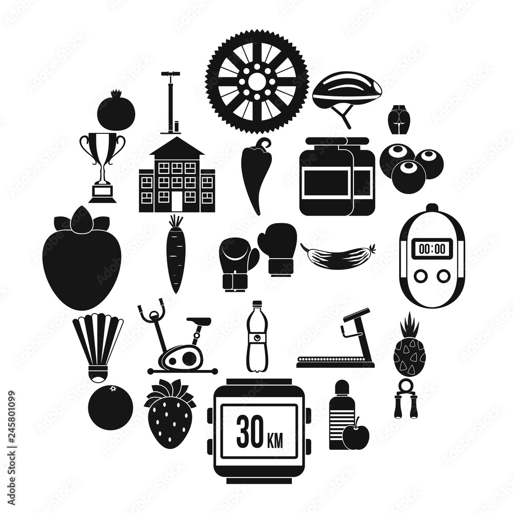 Aufkleber pills icons set. simple set of 25 pills vector icons for web isolated on white background