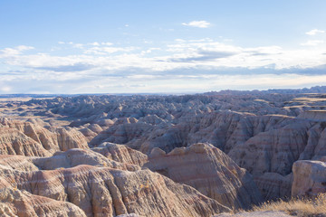 Bad land view South Dakota