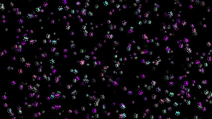 Background with paint. Divorces and drops. Periwinkles.