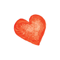 Obraz na płótnie Canvas red heart isolated on white background