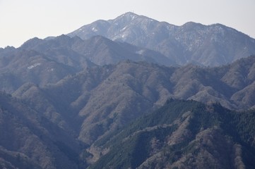 仏果山より冬の大山