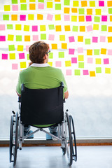 Young student in wheelchair with many conflicting priorities 