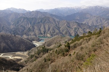 仏果山からの丹沢の展望