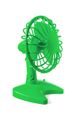 Small green electric fan
