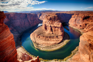 Horseshoe Bend portion of the Colorado River in Page, Arizona