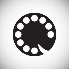 Phone icons set on white background for graphic and web design, Modern simple vector sign. Internet concept. Trendy symbol for website design web button or mobile app