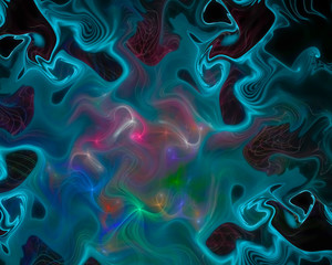  abstract digital fractal, fantasy design, party