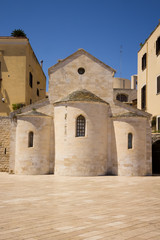 Fototapeta na wymiar Vallisa Church building on the Ferrarese square in Bari Apulia Italy