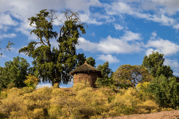 &Auml;thiopien - Landschaft bei Lalibela