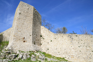 defensive walls built in the Middle Ages