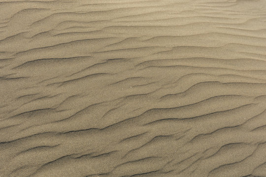 Vom Wind verwehter Sand in einer W&uuml;ste als Hintergrund oder Textur