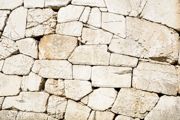 Polygonal walls built from the 7th to the 2nd century BC. The large boulders are interlocked with each other without lime