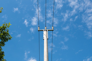  tension line against the sky
