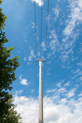  tension line against the sky
