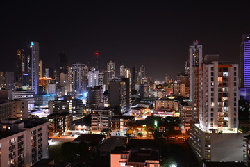 Panama City Skyline at night - Horizon Ville de Panama de nuit