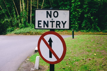 Straßenschild kein Eingang (no entry)