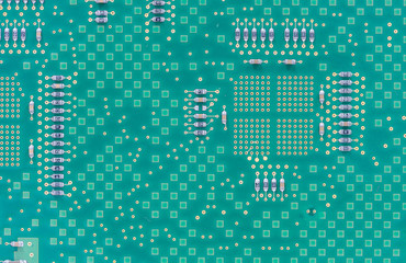 printed circuit board close up