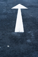 One way road sign