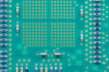 printed circuit board close up