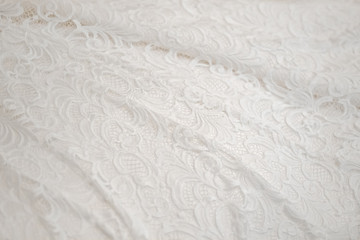Obraz premium Wedding fabric texture. Material, accessory.