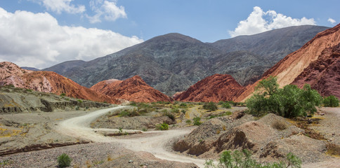 Panorama of the Hill of Seven Colors near Purmamarca, Argentina
