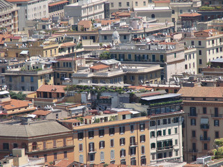 Naklejka premium Rome, Italy look from above