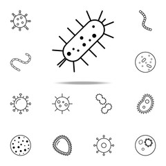 bacterium icon. Bacteria icons universal set for web and mobile