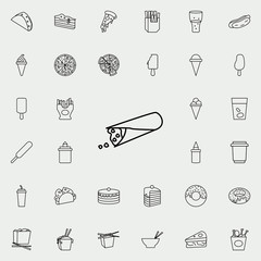 shaurma icon. Fast food icons universal set for web and mobile